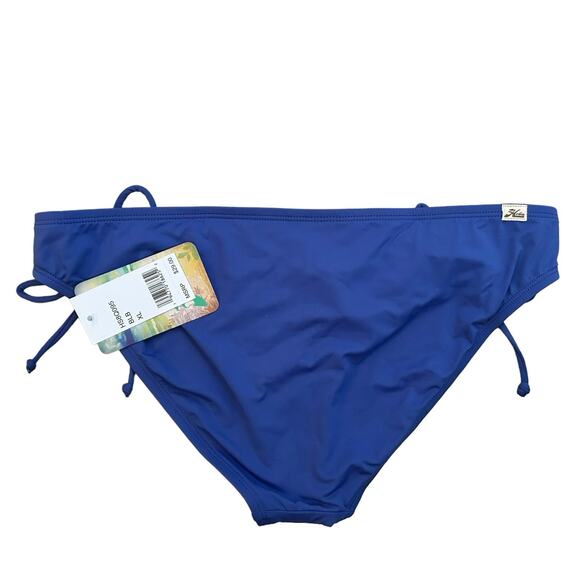 HOBIE Women’s Blue Hipster‎ Bikini Bottom Swimwear Side Ties Loop-Size XL - Picture 2 of 3